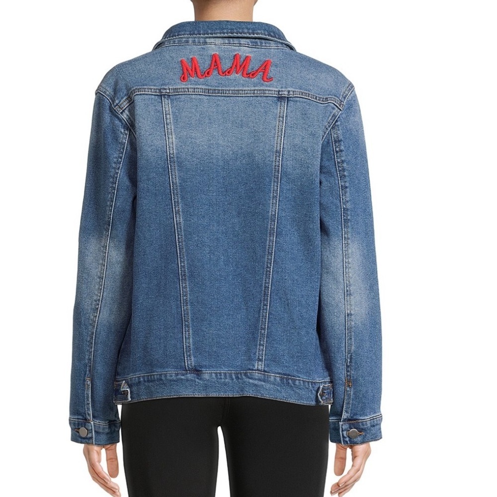 Women's Maternity Trucker Jacket - Picture 6 of 7